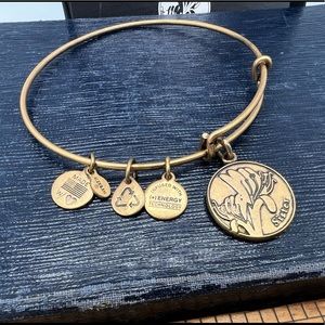 “Sister” bracelet ALEX AND ANI antique bronze Because I Love You new in box